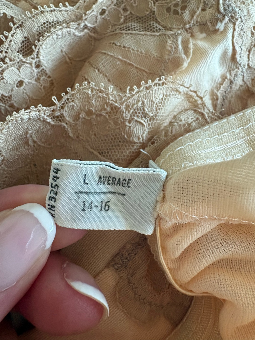 Vintage 1960's Emilio Pucci For Formfit Rogers Ivory Brown Lace Half Slip - Picture 7 of 9